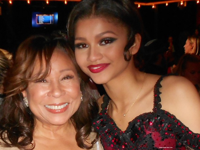 Tanya Hart and DWTS contestant Zendaya Coleman