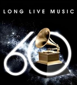 60th Annual Grammys logo