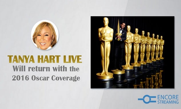 Tanya Hart Live Stream from the Oscars logo
