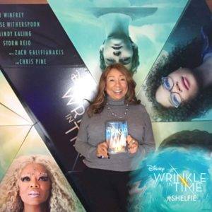 Tanya on the cover of Wrinkle in Time